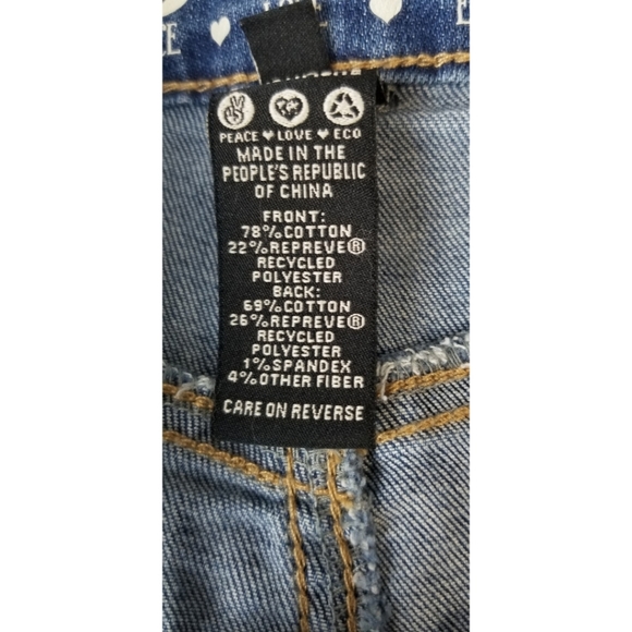 Rewash Super High Rise Jeans Shorts,  OR W24, NWT - Picture 6 of 10